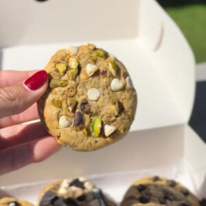 Pistacho con chocolate blanco